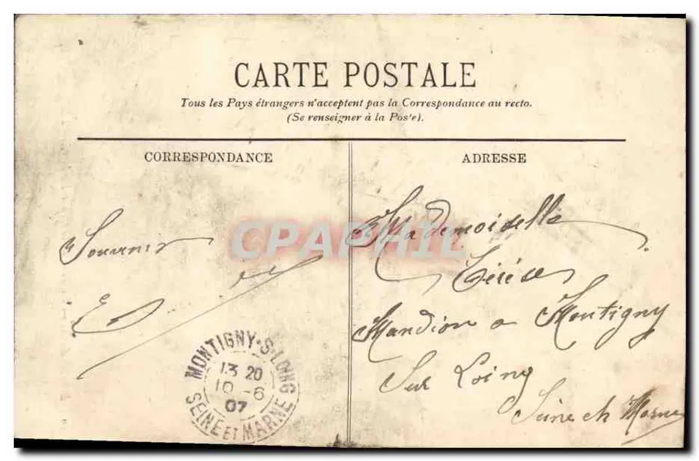 Bordeaux — Die Turm der Großen Uhr — LL. — N°10 - Rückseite