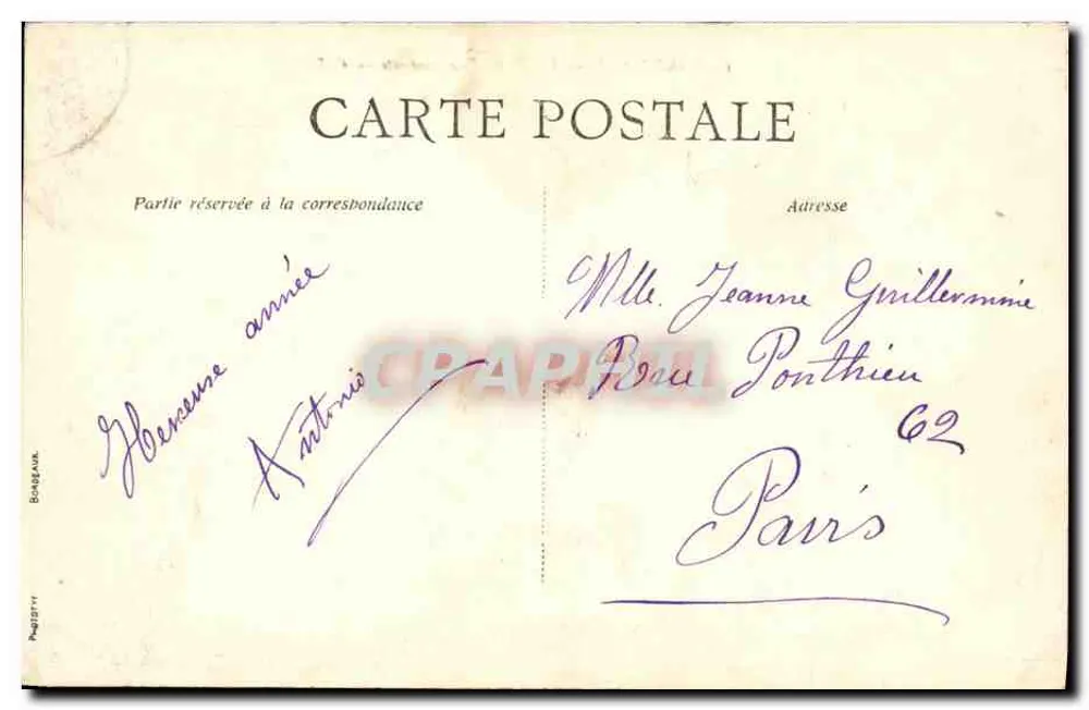 Bordeaux — A Baía, Visão geral — C.B. - Verso