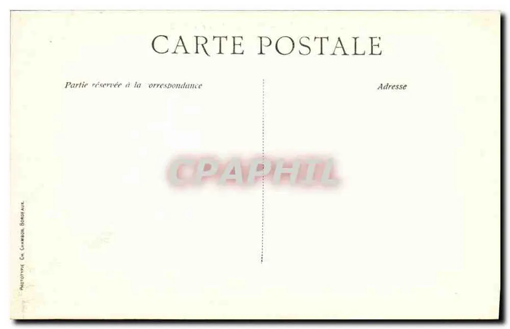 Bordeaux — Palácio de Justiça — C.B. - Verso