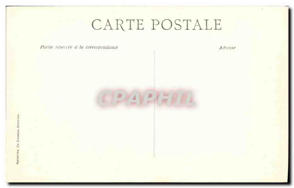 Bordeaux — A Caixa de Economia — C.B. - Verso