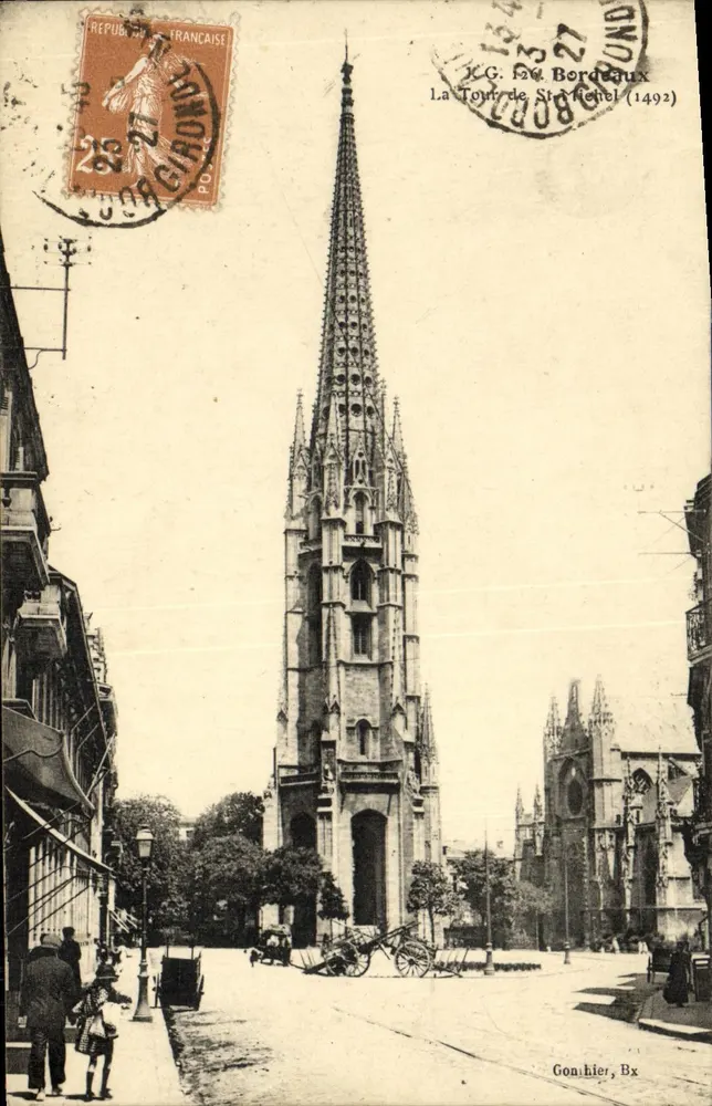 A Torre de Saint-Michel — Bordeaux — Gonihier, Bx - Frente
