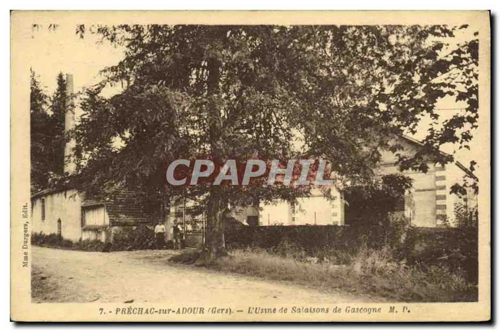 Préchac-sur-Agour (Gers) — Die Wurstfabrik von Gascony — herausgegeben von Mme Durgers - Vorderseite
