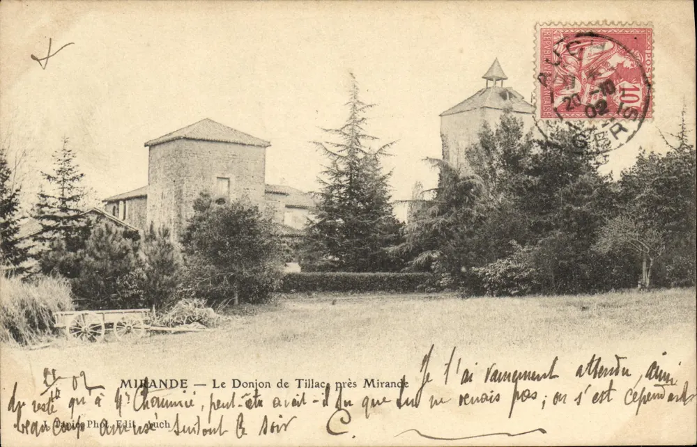 Mirande — Die Turm von Tillac bei Mirande — J. Léon Photo, Auch - Vorderseite