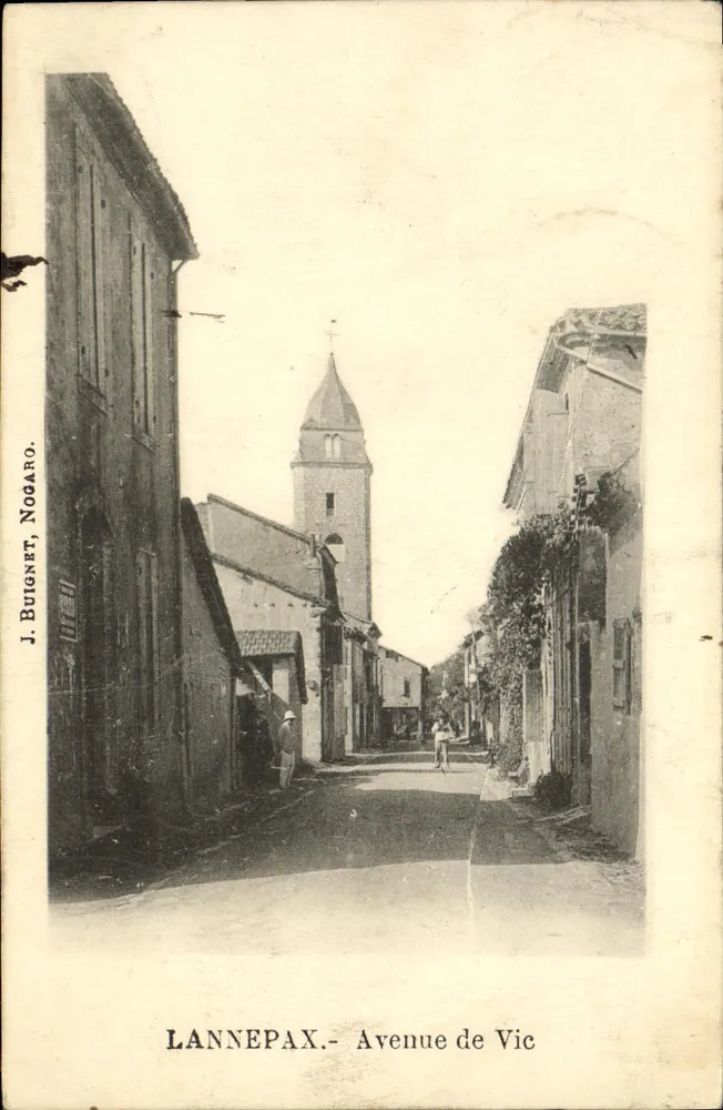 Lannepax - Avenida de Vic — J. Buignet, Nogaro - Frente