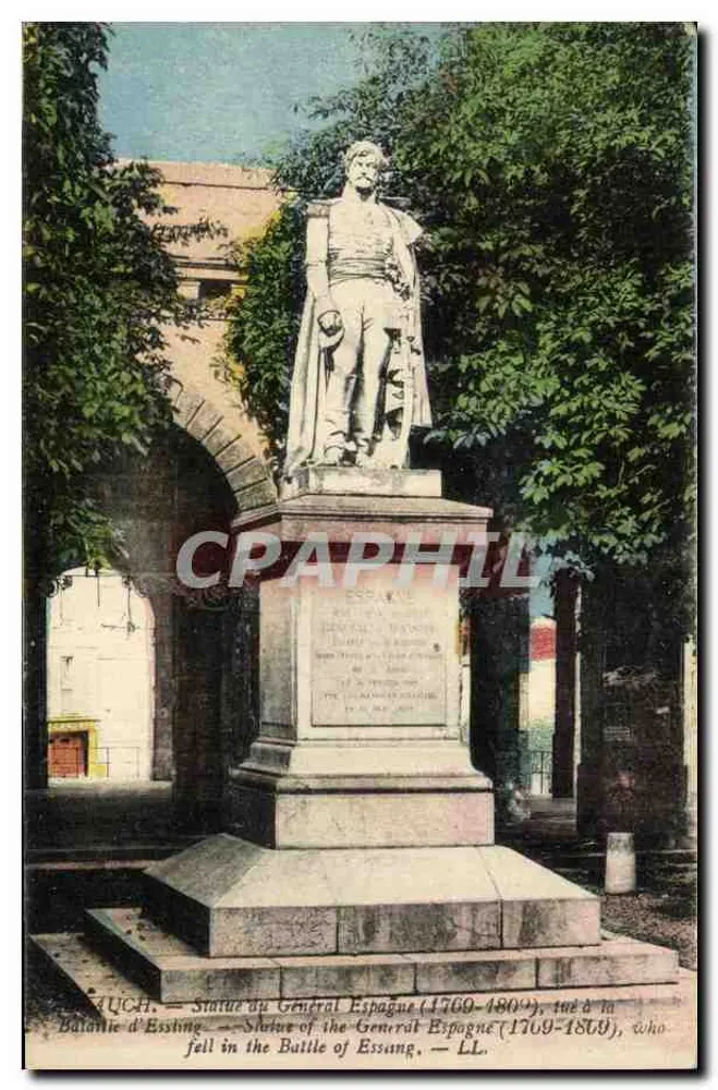 Statue des Generals Espagne (1769-1809) — gestorben bei der Schlacht bei Essling — LL. - Vorderseite