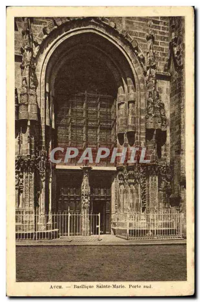 Auch — Basilique Sainte-Marie, Porte sud — éditeur Librairie G. Segonzac, Auch - Vorderseite