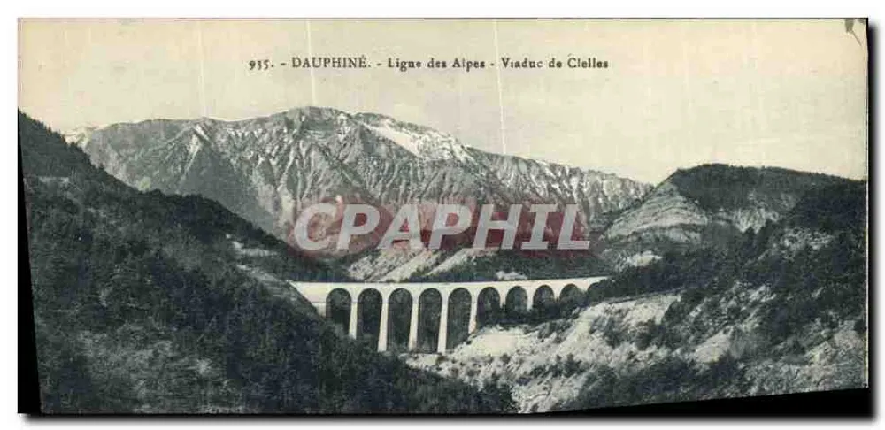Viaduto de Cielles — Linha das Alpes — Dauphiné - Frente