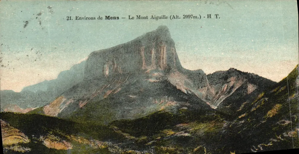 Environ de Mens — Le Mont Aiguille (Alt. 2097m) — H.T. - Anverso