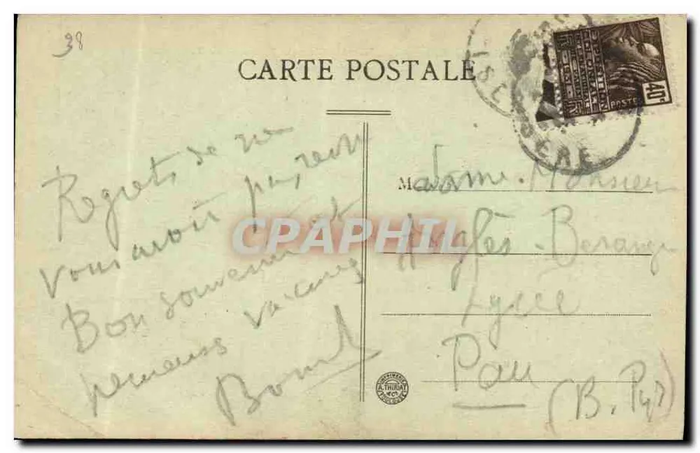 Environ de Mens — Le Mont Aiguille (Alt. 2097m) — H.T. - Reverso