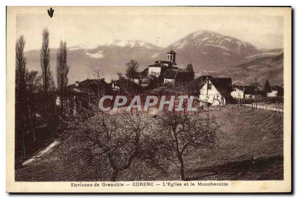 Um Grenoble — CORENC — Die Kirche und der Moucherotte - Vorderseite