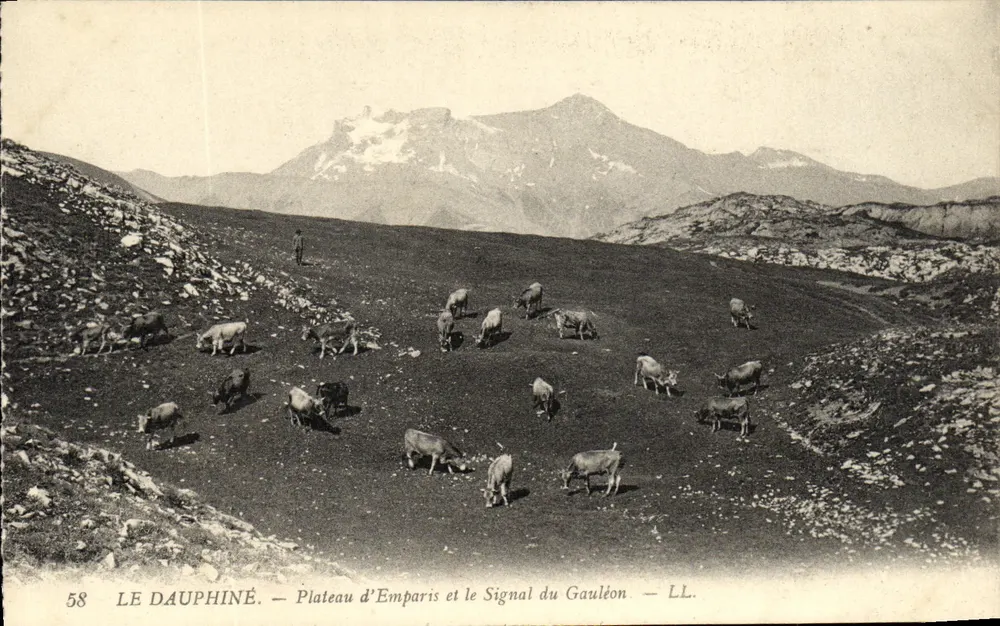 Plateau d'Emparis und der Signal du Gauléon — LE DAUPHINÉ — LL — Nr. 58 - Vorderseite