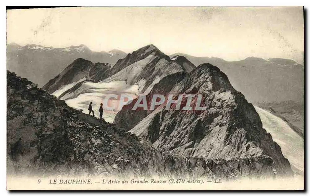 Das Dauphiné — Die Kante der Grandes Rousses (3.470 Meter) — LL - Vorderseite