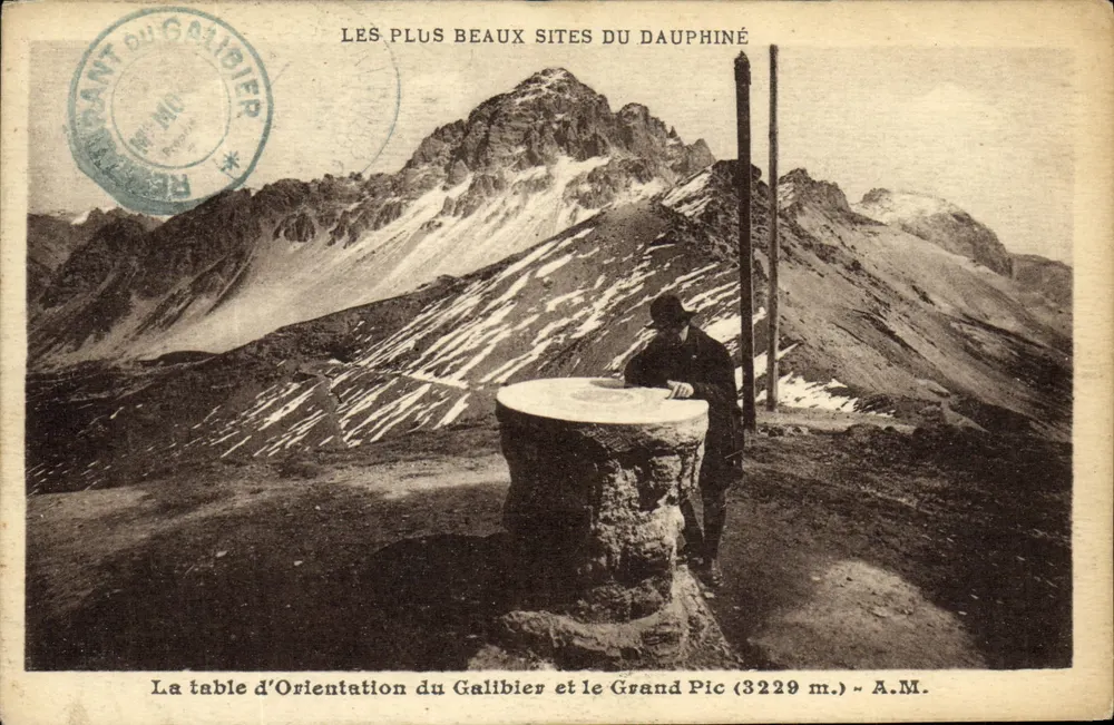 Der Grand Pic und die Orientierungstafel des Galibier — Die Schönsten Orte des Dauphiné — A.M. - Vorderseite