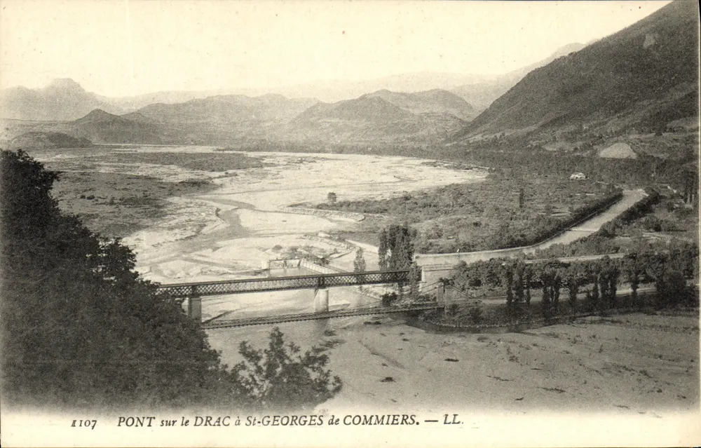 Ponte sobre o Drac em St-Georges de Commiers — LL. — n°107 - Frente