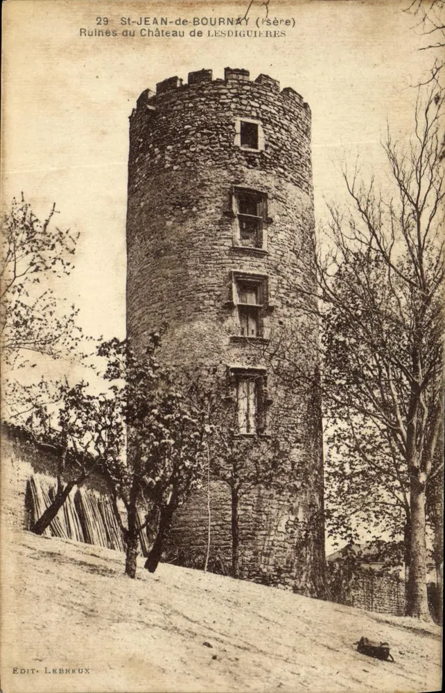 Ruinen des Schlosses Lesdiguières — St-Jean-de-Bournay (Isère) — Verlag Lebrux - Vorderseite