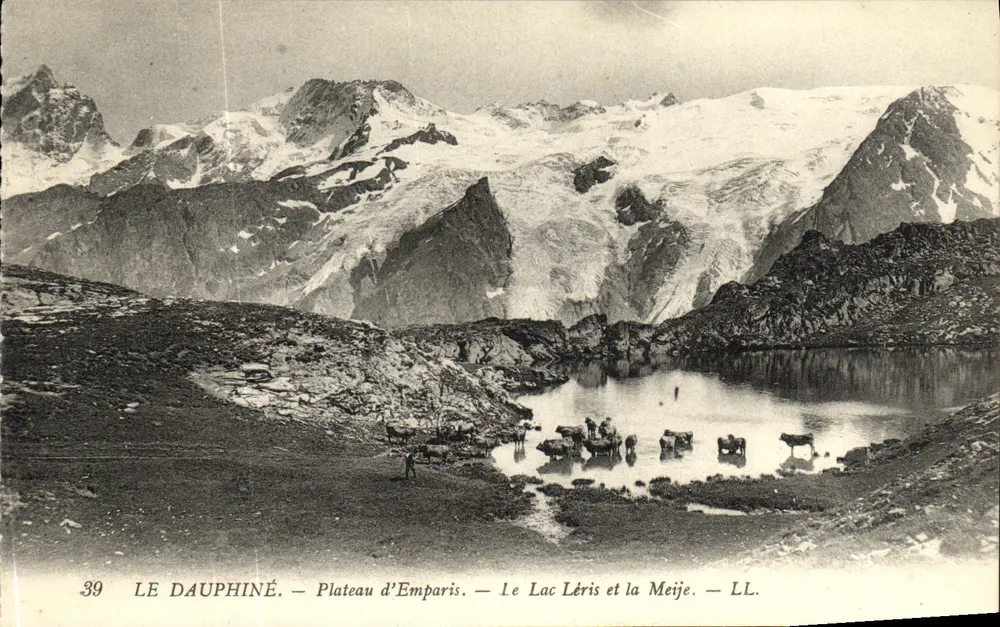 Das Dauphiné — Plateau d'Emparis — See Lérès und der Meije — LL. — Nr. 39 - Vorderseite