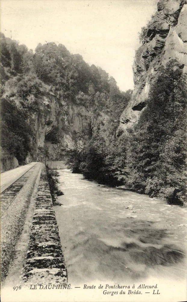 Gorges du Bréda — Route de Pontcharra nach Allevard — LL - Vorderseite