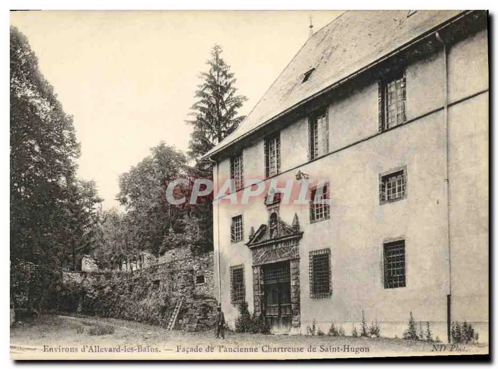 Umgebung von Allevard-les-Bains — Fassade der alten Chartreuse von Saint-Hugon — ND Fot. - Vorderseite