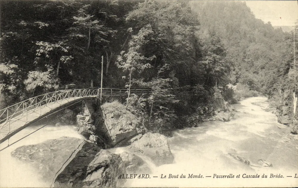 Allevard — Das Ende der Welt — Brücke und Breda-Wasserfall - Vorderseite