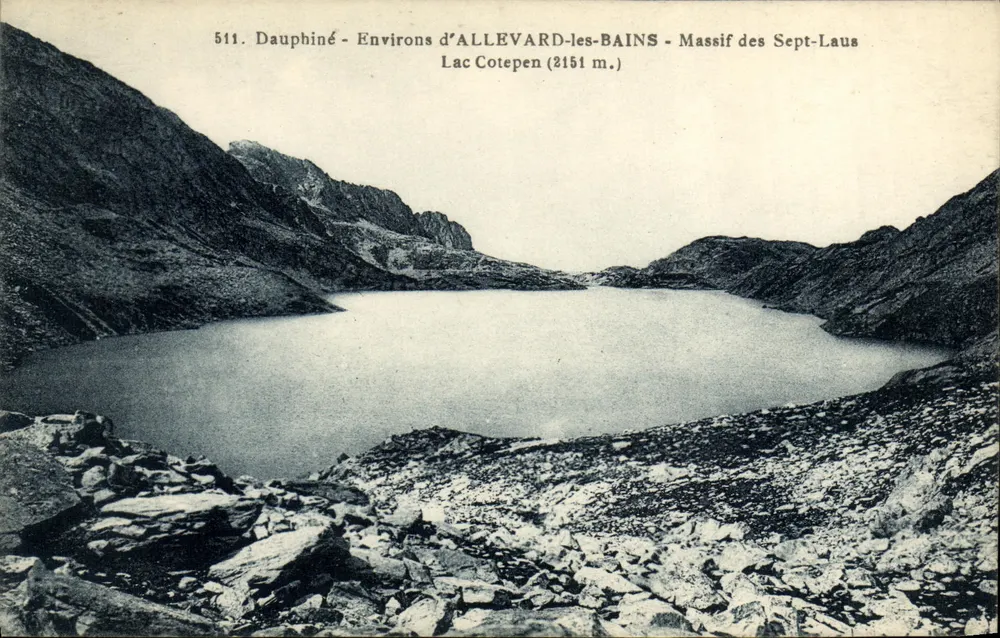 Lac Cotepen — Massif des Sept-Laus — Dauphiné — Environ d'ALLEVARD-les-BAINS - Vorderseite