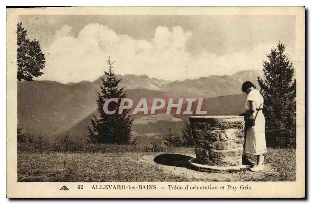Allevard-les-Bains — Oriëntatietafel en Puy Gris — n°92 - Voorkant