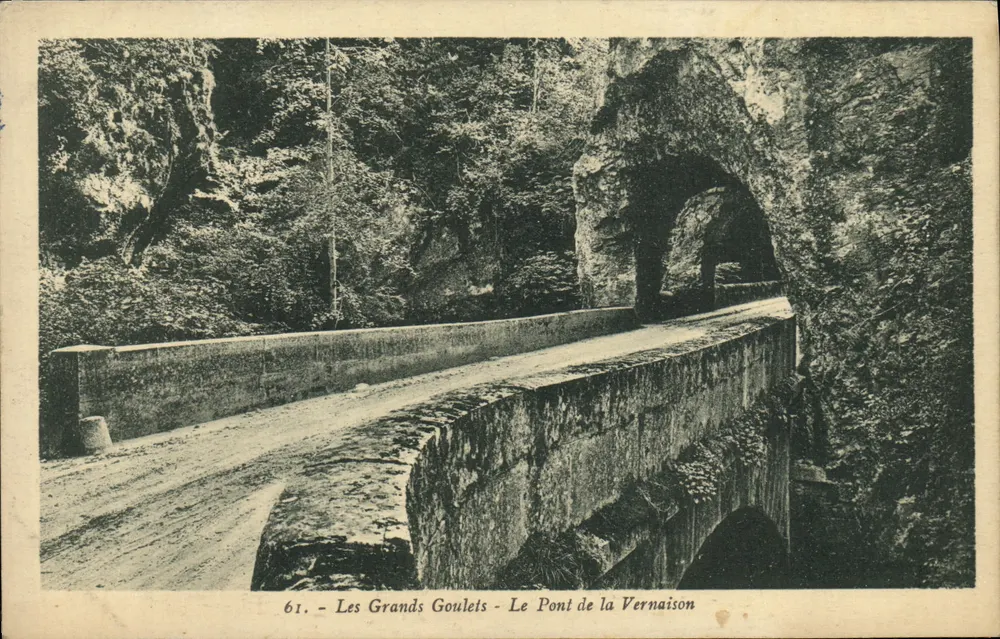 I Grandi Goulets - Il Ponte della Vernaison — Edizioni Martinotto Frères, n°61 - Recto