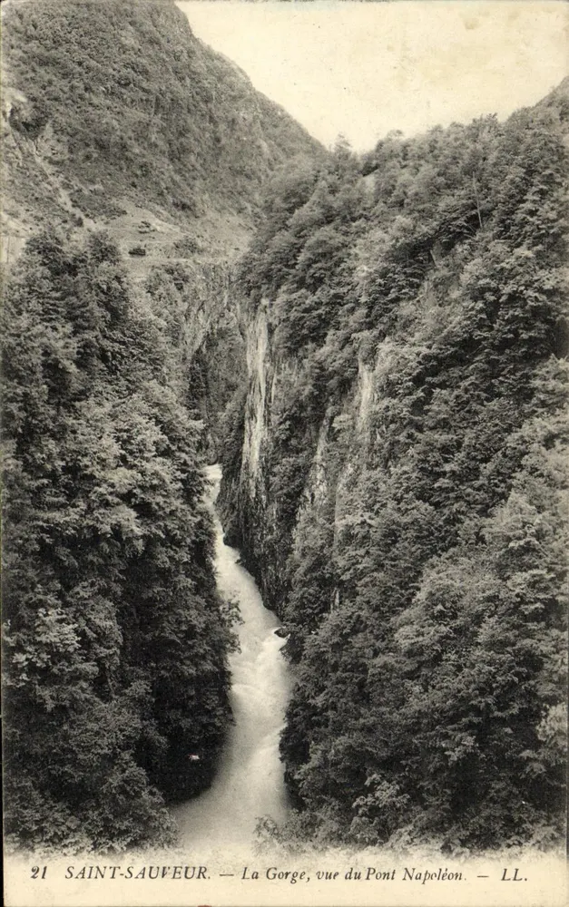 Saint-Sauveur — La Gorge, Ansicht vom Napoléon-Brücke — LL. n°21 - Vorderseite