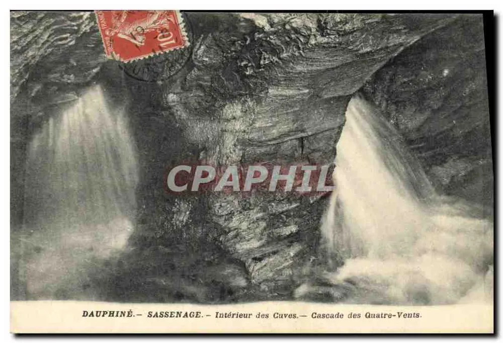 Dauphiné - Sassenage - Innenansicht der Tanks - Wasserfall der Vier Winde - Vorderseite