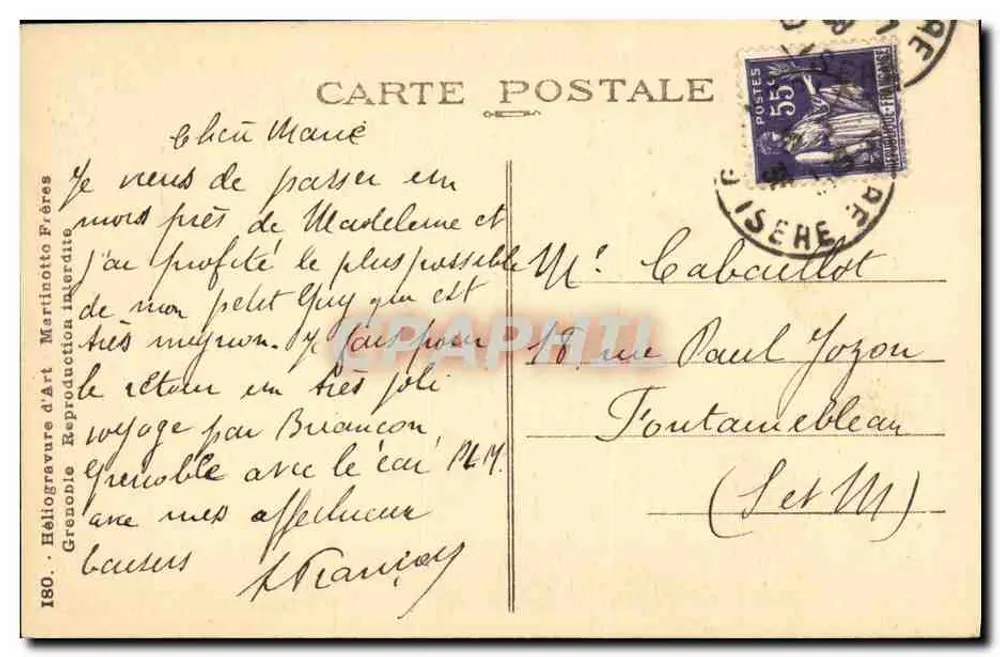 Die Route von LAUTARET - Villar d'Arène — Martinotko Frères - Rückseite