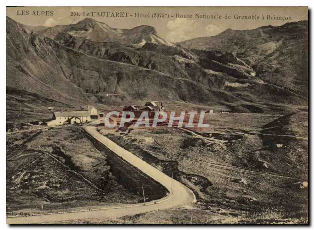 Le Lautaret - Hotel (2075m) - Nationale Straße von Grenoble nach Briançon - Vorderseite