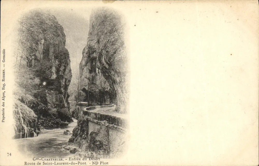 Gdèe-Chartreuse - Eingang in das Wüste - Route von Saint-Laurent-du-Pont - ND Phot - Vorderseite