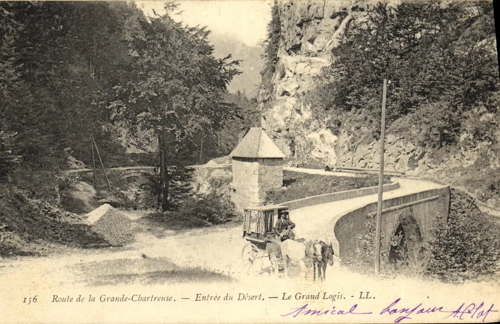 Route de Grande-Chartreuse — Eingang zum Wüstenbereich — Das Grand Logis — LL. — Banjair - Vorderseite