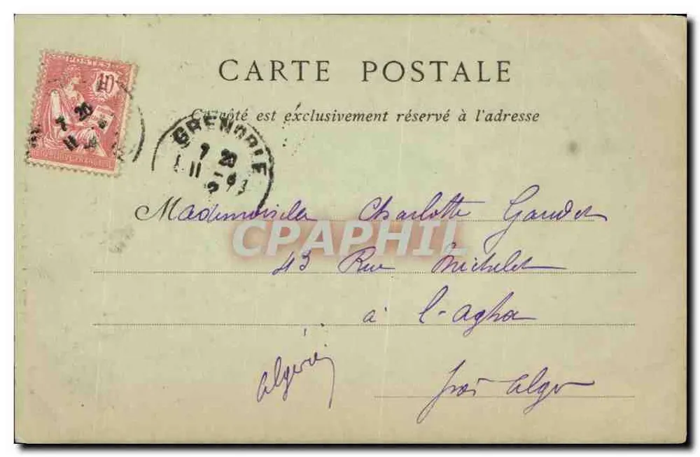 Grande-Chartreuse — O Ponte Saint-Pierre — Papateria das Alpes, Eug. Robert, Grenoble, n°79 - Verso
