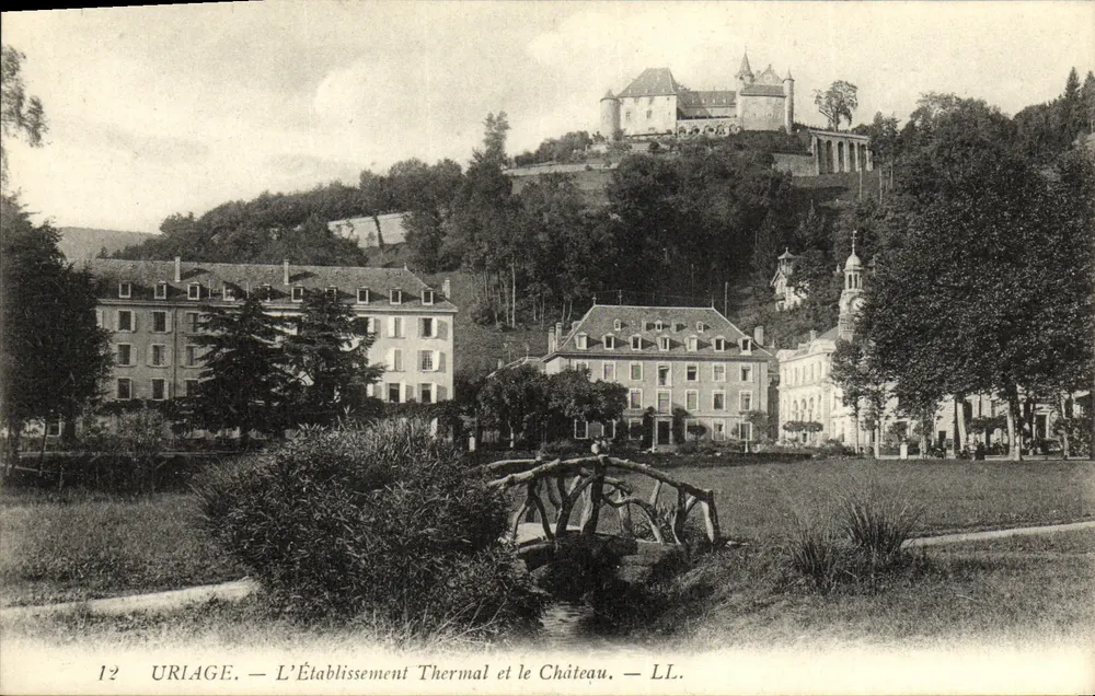 Uriage — Das Thermalbad und das Schloss — LL. - Vorderseite