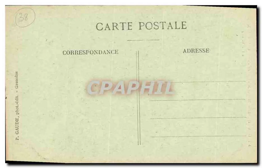 Dauphiné — Massiv des Oisans — Grand Pic de la Meije (Höhe 3987 m.) — P. Gaude, Foto-Verlag, Grenoble - Rückseite