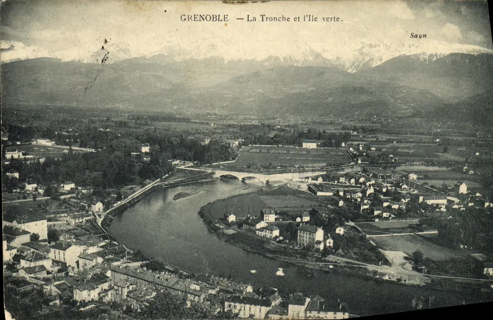 Grenoble — La Tronche e a Ilha Verde — Sayn - Frente