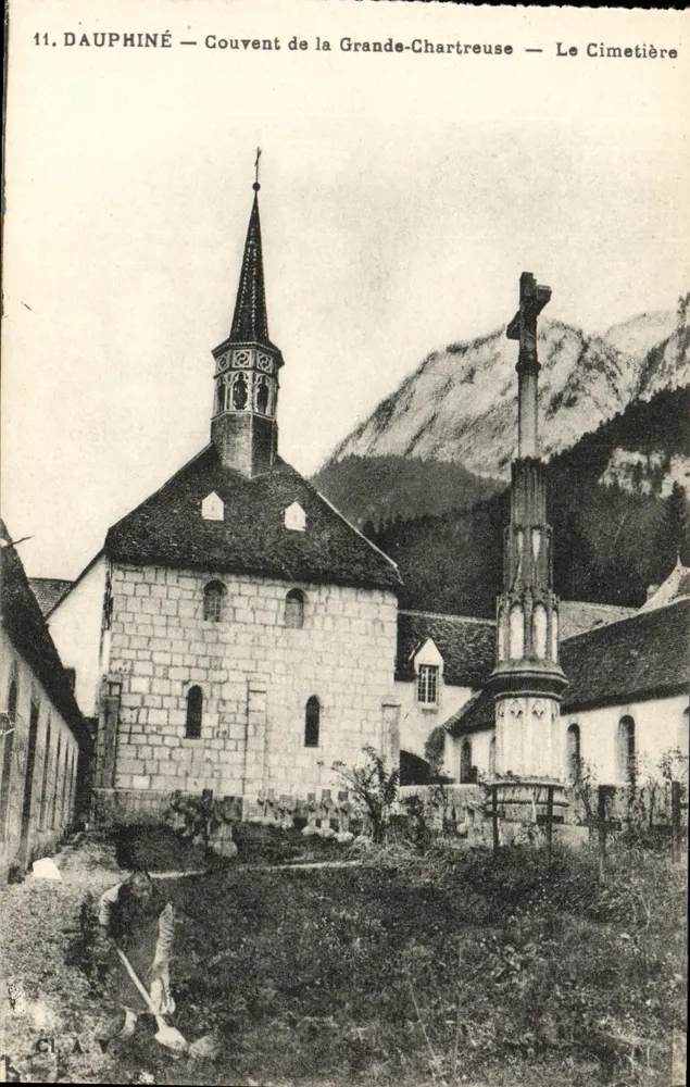 Dauphiné — Kloster Grande-Chartreuse — Der Friedhof - Vorderseite