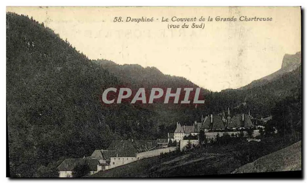 Dauphiné - O Convento da Grande Chartreuse (vista do sul) - Frente