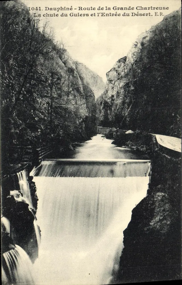Dauphiné - Route de la Grande Chartreuse - Die Guiers-Wasserfälle und der Eingang zum Désert. E.R. - n°1041 - Vorderseite