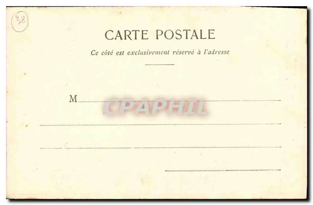 Floresta de Lente — Estrada de Combe-Laval — Coleção P. P., Valence - Verso