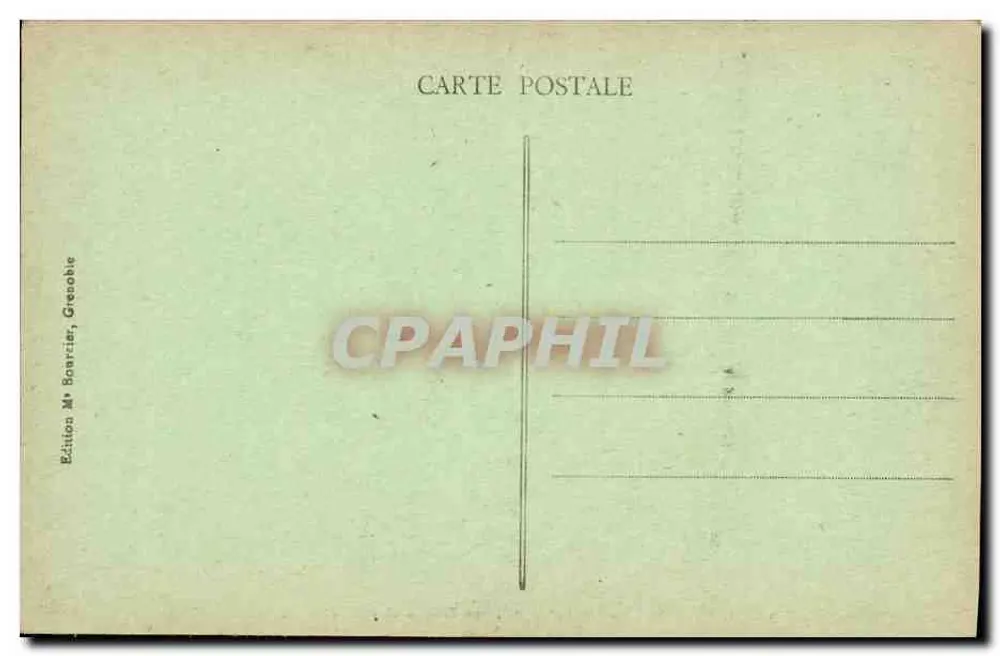 Grenoble - La Tronche, os Quais e o Santo Eynard — Edição M. Bonvict, Grenoble - Verso