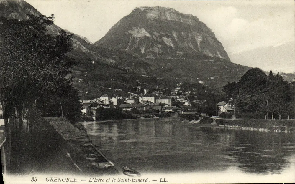 Grenoble — O rio Isère e o monte Saint-Eynard — LL. — n°35 - Frente