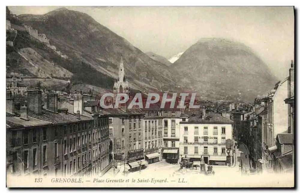 Grenoble — Plac Grenette i Kościół Świętego Eynarda — LL. — n° 137 - Awers