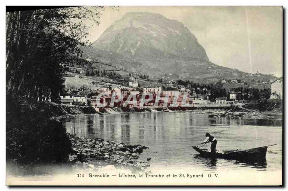 Grenoble — A Isère, a Tronche e o St. Eynard — Papelaria das Alpes, Eug. Robert, Grenoble - Frente