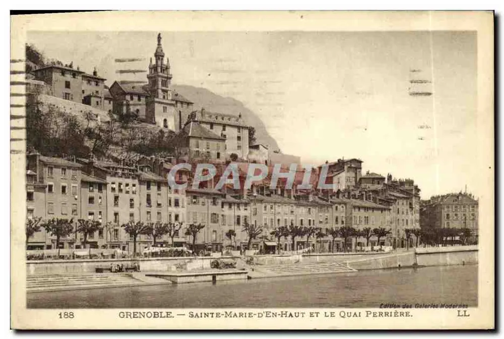 Grenoble — Sainte-Marie-d'En-Haut und der Quai Perrière — Edition des Galeries Moderées, Nr. 188 - Vorderseite