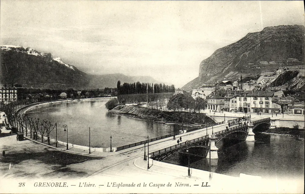 Grenoble — Die Isère, Die Esplanade und der Helm Neros — LL, n°28 - Vorderseite