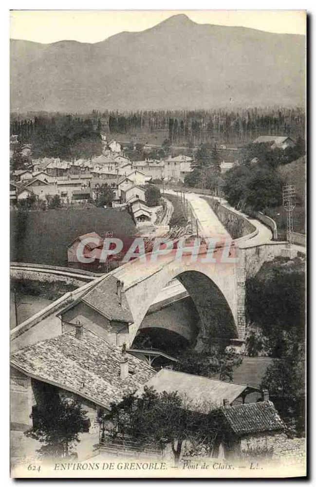 Arredores de Grenoble — Ponte de Claix — L.L. - Frente