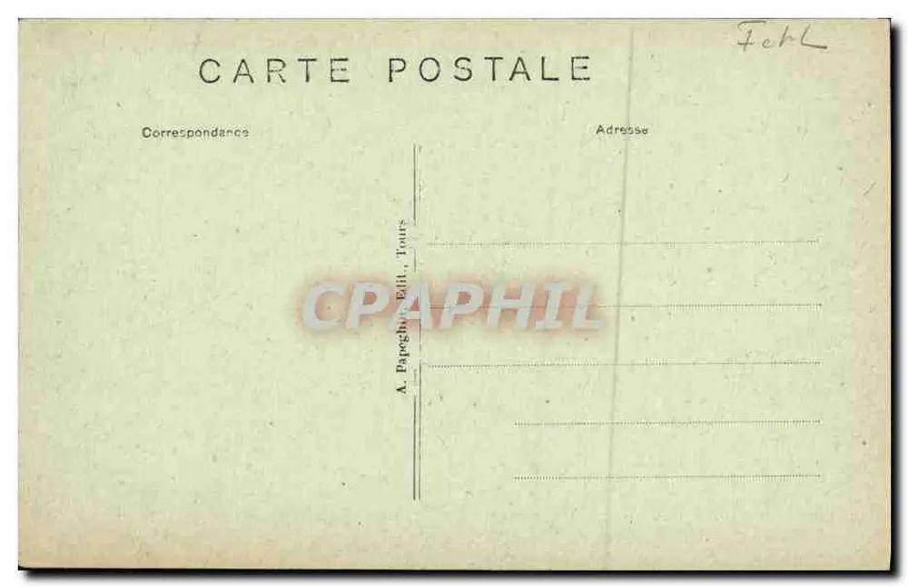 Chinon (Indre-et-Loire) — Die Tour de Boissy — allgemeine Aussicht — A. Papeghin, Tours - Rückseite