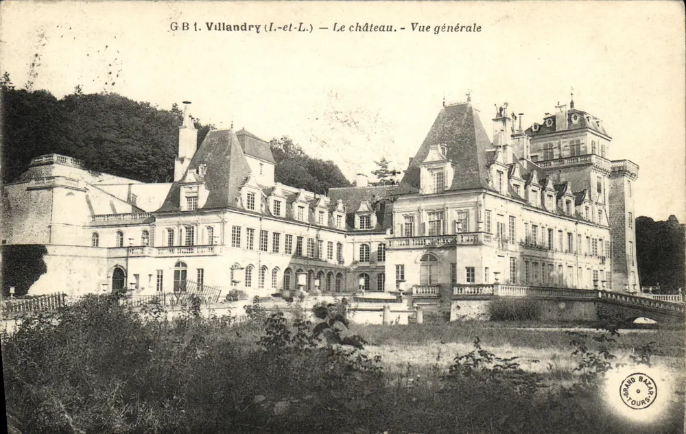 Villandry (Indre-et-Loire) — Das Schloss — Allgemeiner Blick — G.B. Grand Bazar, Ourscamp - Vorderseite