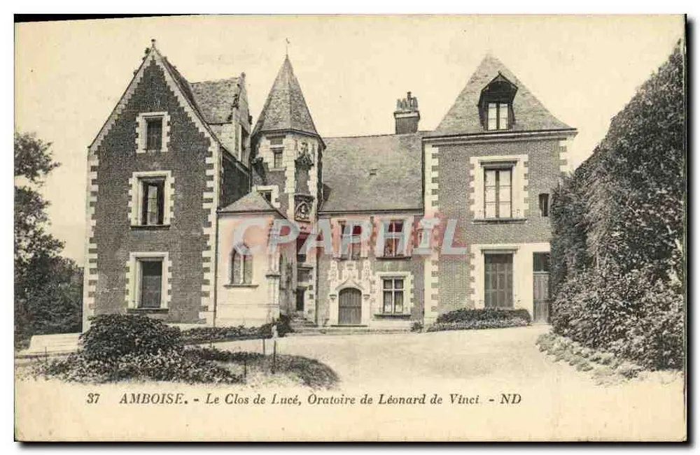 Amboise - Der Clos de Lucé, Oratorium von Leonardo da Vinci - ND - Vorderseite